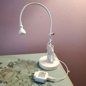 IKEA JANSJÖ White Gooseneck LED Desk Lamp Jansjo DISCONTINUED Snake Light